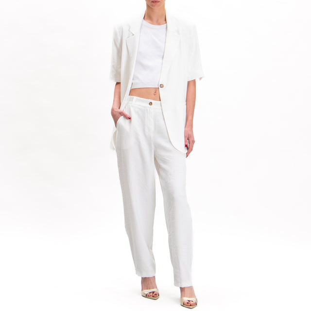 Tension in-Complete chaqueta media manga + pantalón - blanco