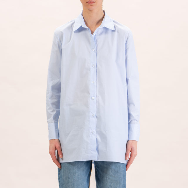 Zeroassoluto-Camisa oversize de algodón - azul claro