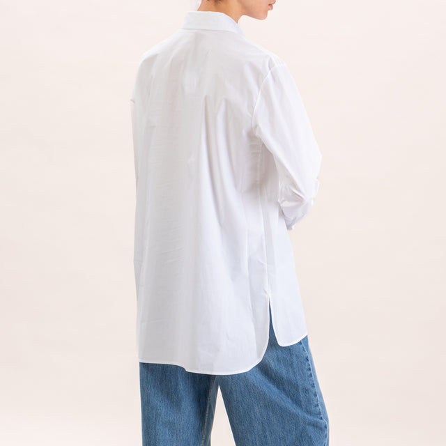 Zeroassoluto-Camisa oversize de algodón - blanco