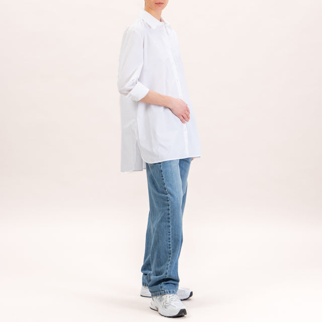 Zeroassoluto-Camisa oversize de algodón - blanco