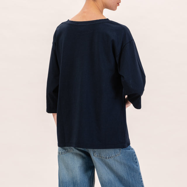 Zeroassoluto-3/4 sleeve T-shirt - blue