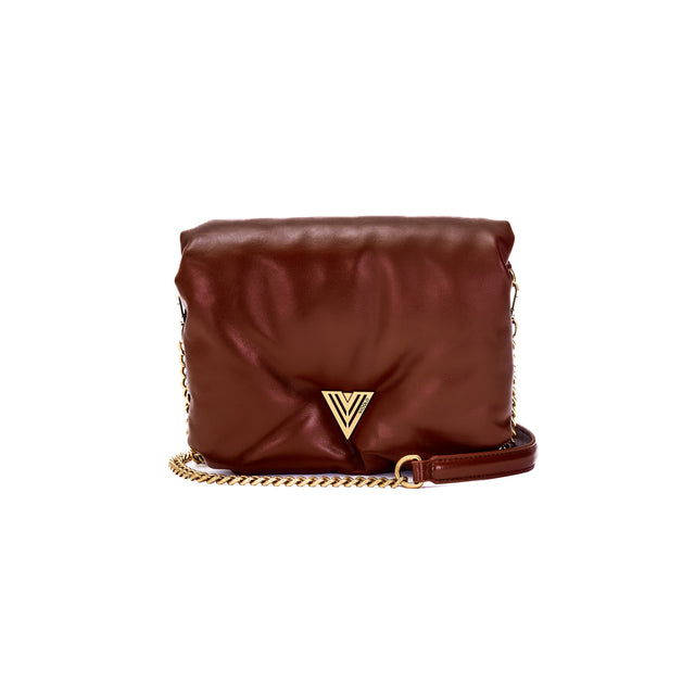 Vicolo-Borsa Bubble a tracolla in pelle fluffly - Bordeaux