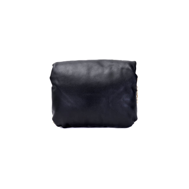 Vicolo-Borsa Bubble a tracolla in pelle fluffly - nero