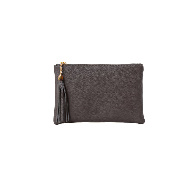 W by whitemood- Pochette con nappine - piombo