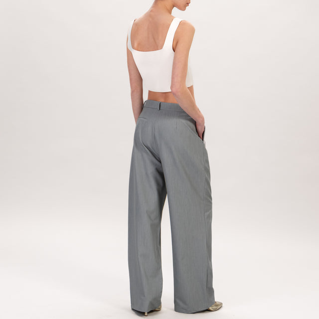 Zeroassoluto-BALY Pantalón ancho 1 pinza - gris