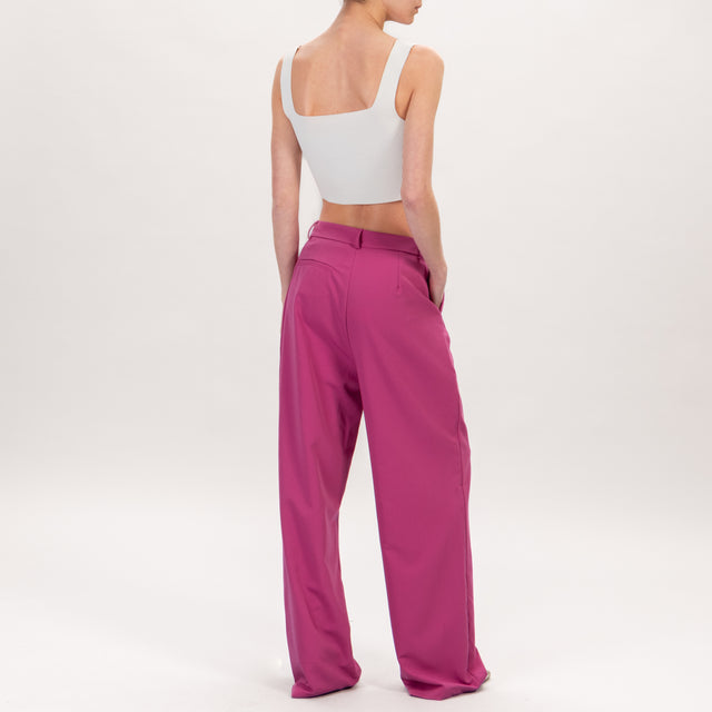 Zeroassoluto-BALY Pantalón ancho 1 pinza - hortensia