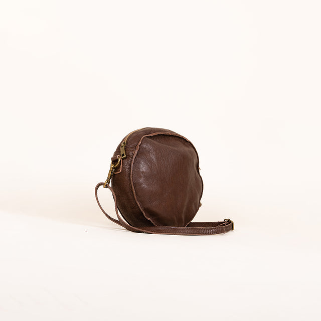 bolso zeroassoluto-tamburello - marrón oscuro