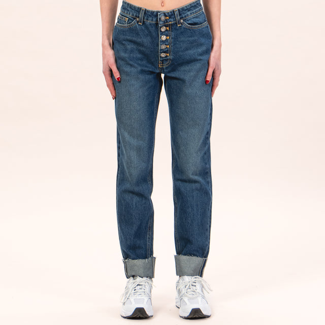 Vicolo-Jeans PIPER rexaled fit detalle de botones - denim