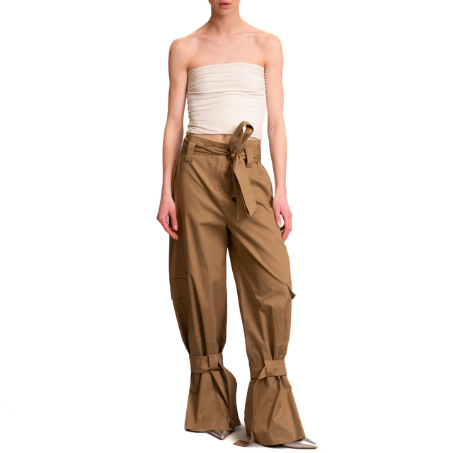 Haveone-Pantalone cargo con fusciacca - cammello