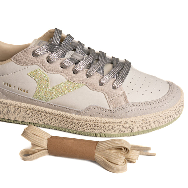 Victoria-Sneakers - bianco/acqua