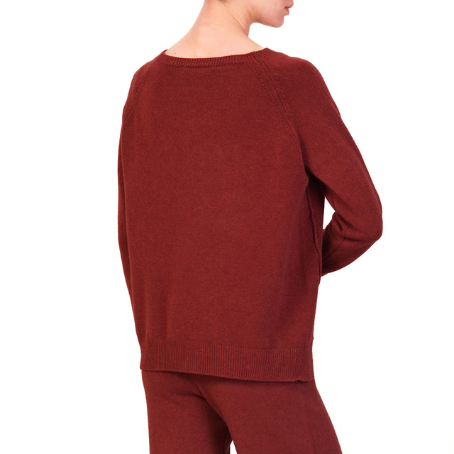 Haveone-Completo maglia e pantalone - Bordeaux