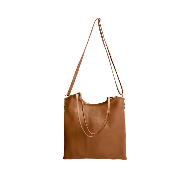 W by Whitemood-Borsa shopper in pelle - cuoio