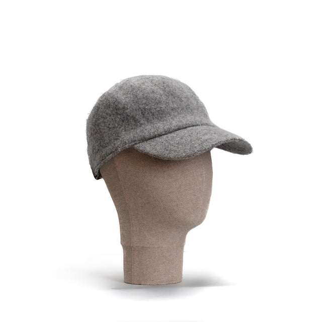 Zeroassoluto-Cappello con visiera 100% lana - grigio