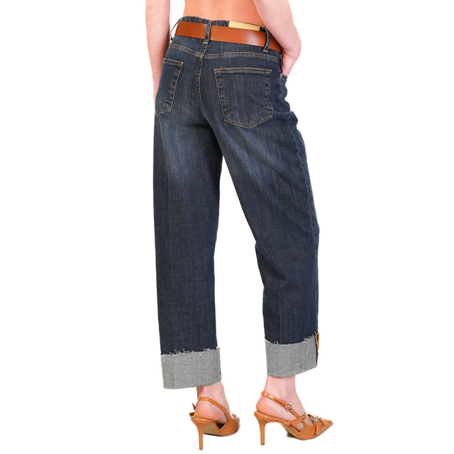 Haveone-Jeans MANDY taglio vivo con cintura - denim