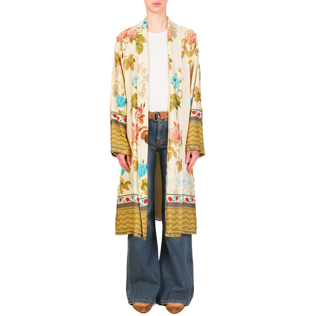 Wu'side-Kimono fantasia - burro/peach/militare