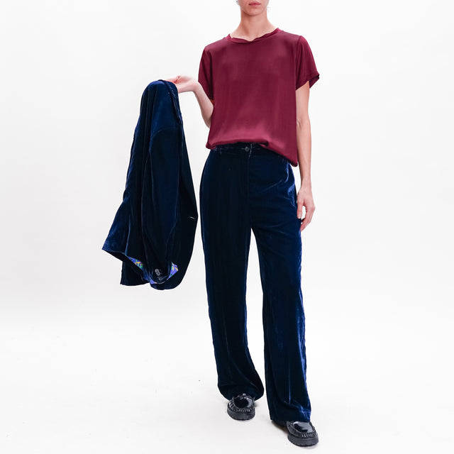 Wu'side-Cellular trousers - blue