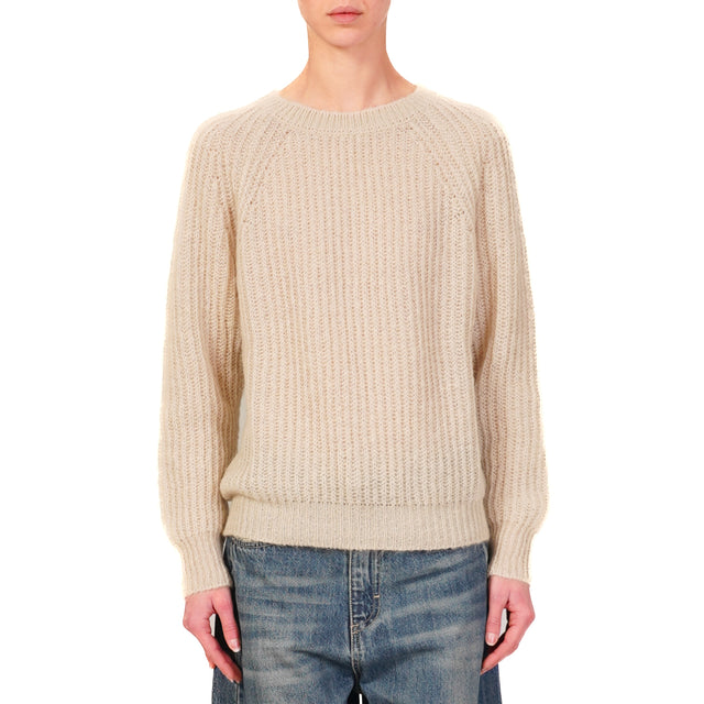 Vicolo-Maglia mohair a coste - cacha