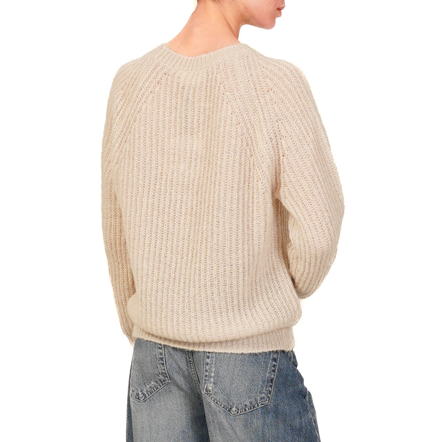 Vicolo-Maglia mohair a coste - cacha