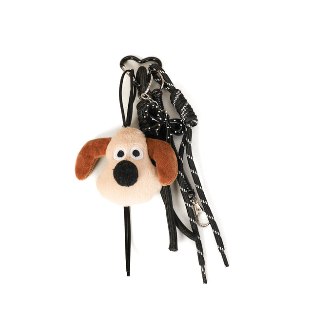 W by Whitemood-Charms peluche e fiocco - nero