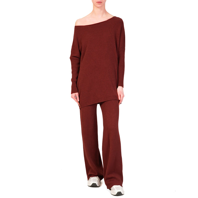 Haveone-Completo maglia e pantalone - Bordeaux