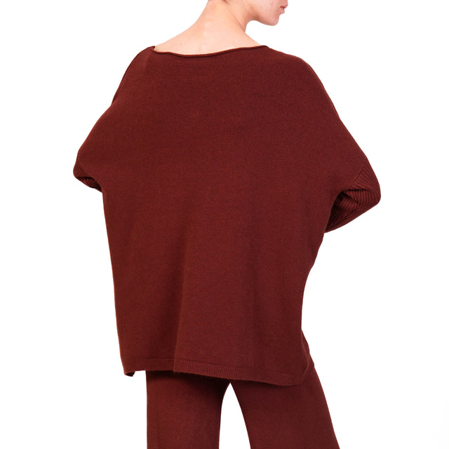 Haveone-Completo maglia e pantalone - Bordeaux