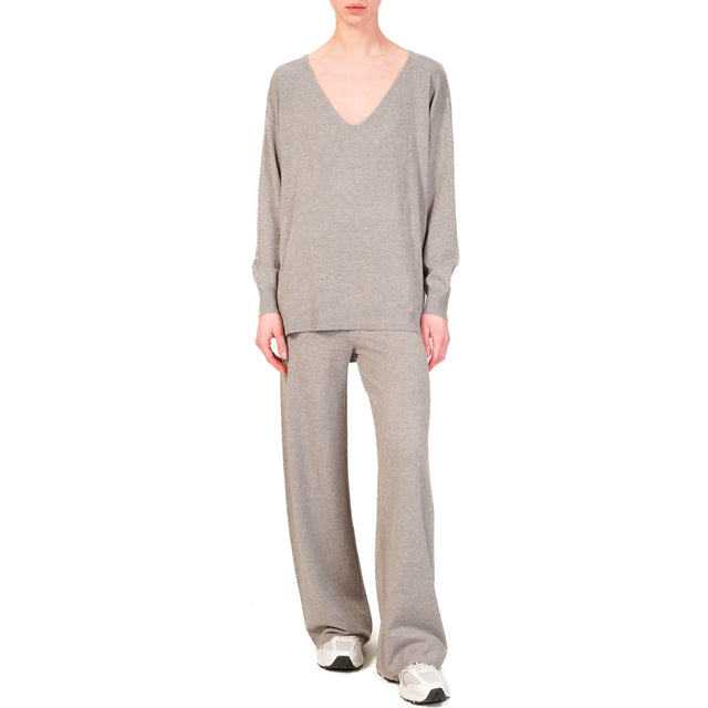 Haveone-Completo maglia e pantalone - grigio