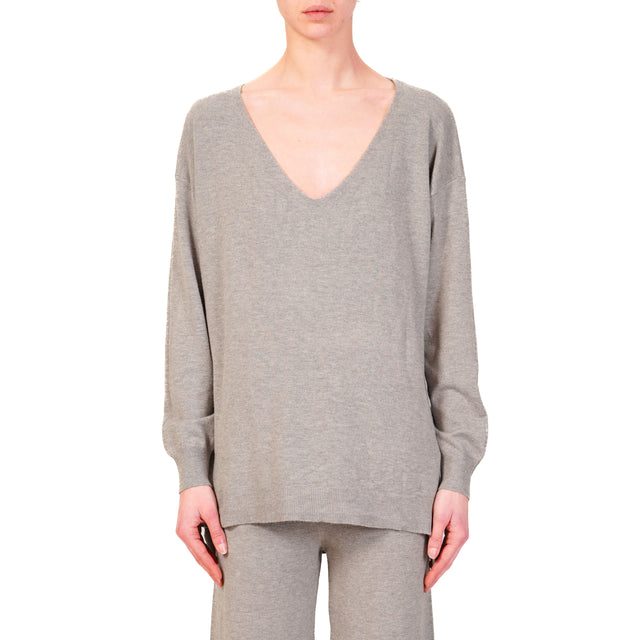 Haveone-Completo maglia e pantalone - grigio