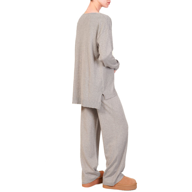 Haveone-Completo maglia e pantalone - grigio