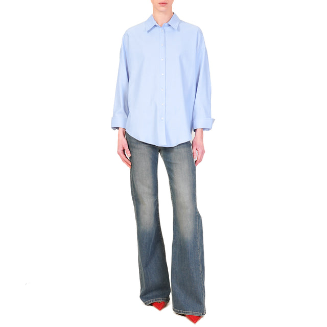 Dixie-Camicia oxford regular fit - celeste