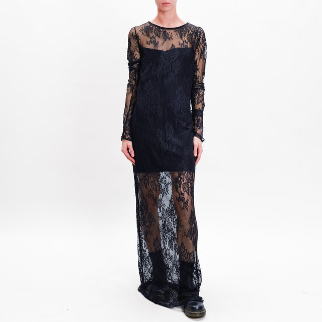 Dixie Lace Dress with Slip - Black