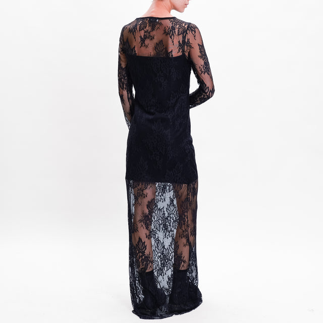 Dixie Lace Dress with Slip - Black