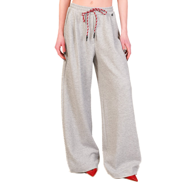 Dixie-Pantalone in felpa con coulisse - grigio