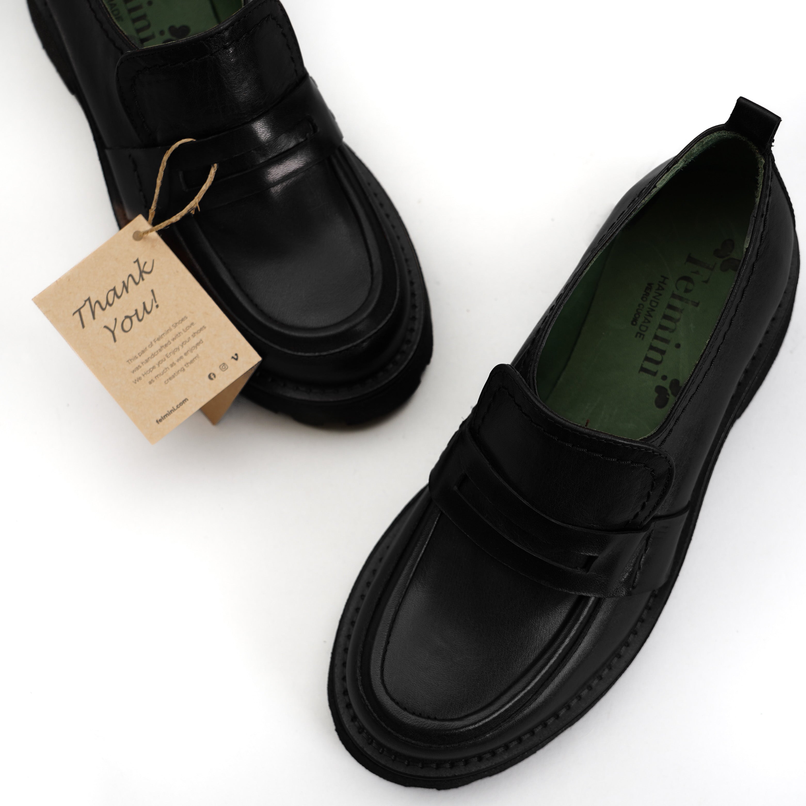 Felmini Mocassino in pelle nero