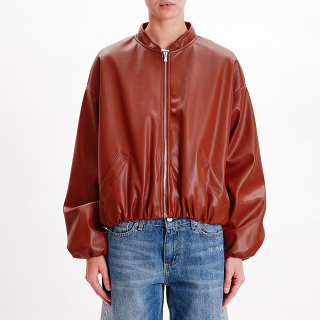 Haveone-Bomber similpelle - cuoio