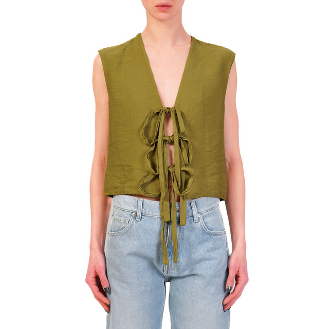 Haveone-Gilet con lacci - olio