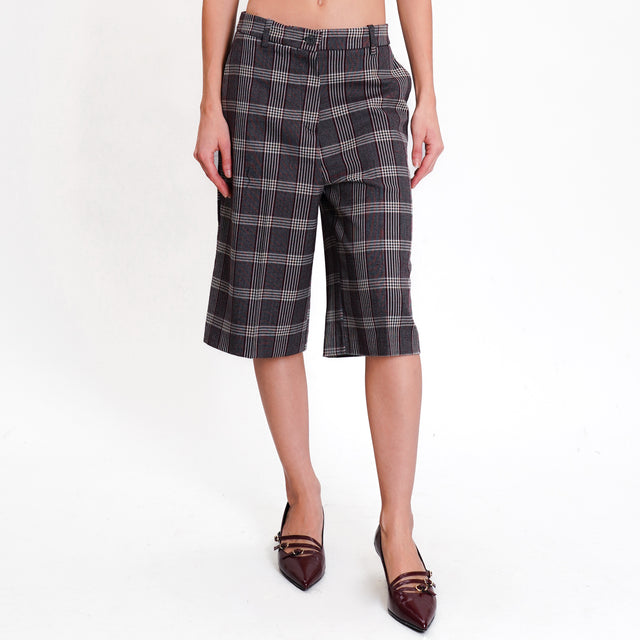 Haveone-Bermuda check - bordeaux/sand