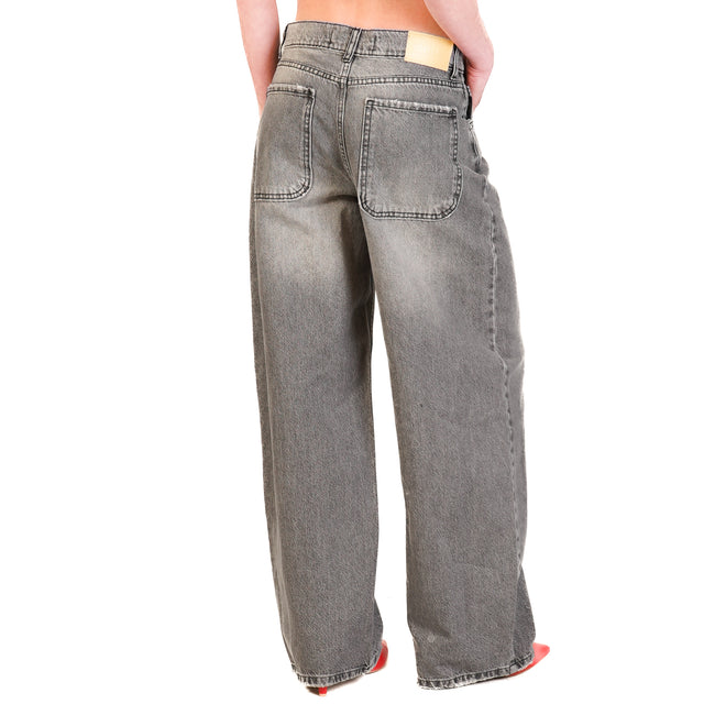 Haveone-Jeans BELLA wide leg - denim grigio