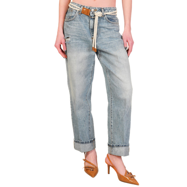 Haveone-Jeans MANDY con rottura sulla tasca - denim