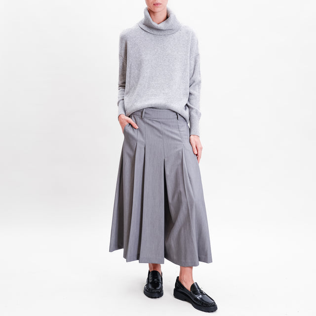 Imperial-Pantalone plissè - grey