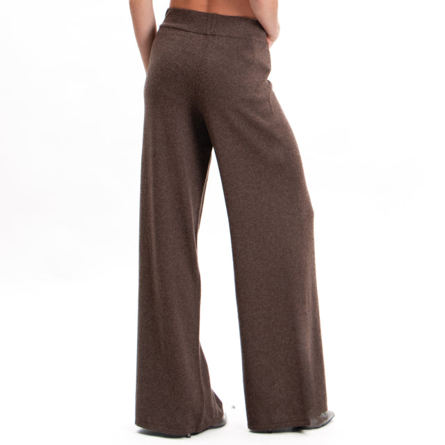 Kontatto-Pantalone misto cashmere in maglia - caffe'