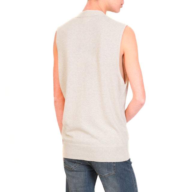 Kontatto-Gilet in maglia misto cashmere - cacha