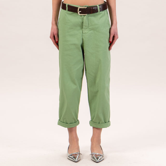 Zeroassoluto-LORY pantalones holgados elásticos - green bay