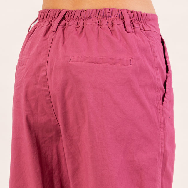 Zeroassoluto-LORY pantalones baggy elásticos - rosa