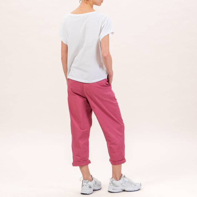 Zeroassoluto-LORY pantalones baggy elásticos - rosa