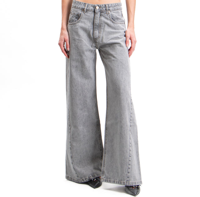 Vicolo-Jeans wide leg fit - grigio fumo