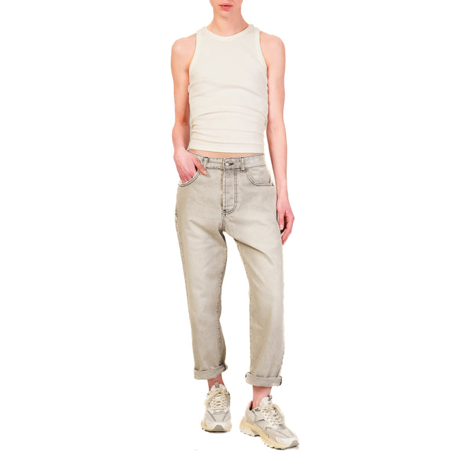 Zeroassoluto-Jeans MORGANA boyfriend - light grey