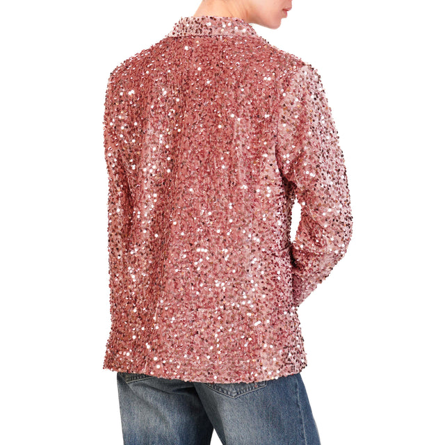 Motel-Giacca con paillettes - rosa