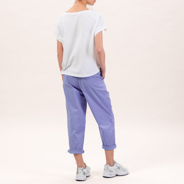 Zeroassoluto-LORY pantalones baggy elásticos - lavanda