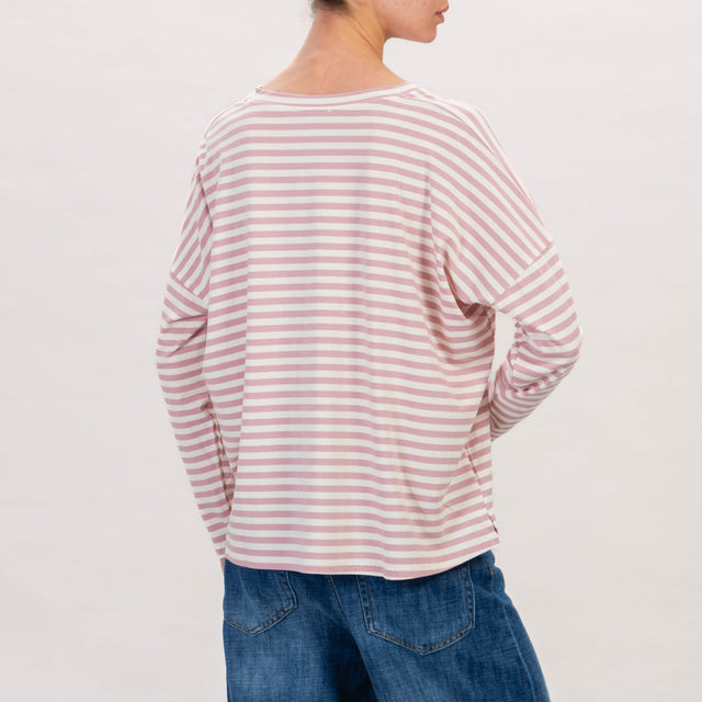 Zeroassoluto - Camiseta de punto - butter/pink