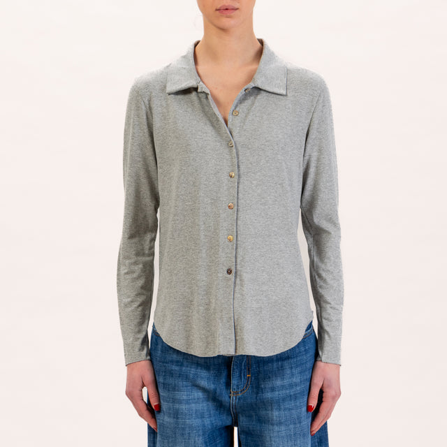 Camisa Zeroassoluto-CARLY de punto - gris melange